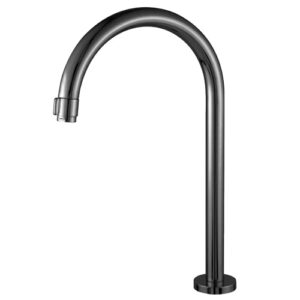1244 1244 - Torneira Mesa Tubo Redondo 22 mm Baixa Preto Fosco Alta