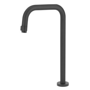 1245 1245 - Torneira Mesa Tubo Redondo 23 mm Alta Modelo U Preto