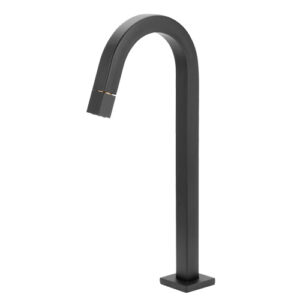 1249 1249 - Torneira Mesa Tubo Quadrado 22 mm Preto Fosco Alta