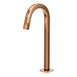 1260 1260 - Torneira Mesa Tubo Quadrado 22 mm Rose Fosca Alta