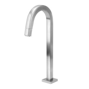1261 1261 - Torneira Quadrada Inox Escovado 304 Tubo 22 mm Alta