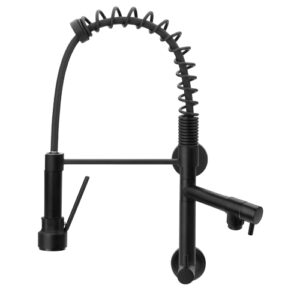 1659 1659 - Torneiras Pia Cozinha Parede Gatilho Spray Metal Preto