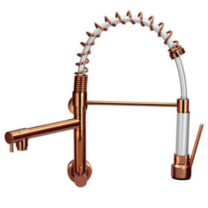 1660 1660 - Torneiras Pia Cozinha Parede Gatilho Spray Metal Rose