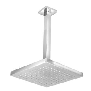 1722 1722 - Chuveiro Quadrado 20 cm x 20 cm x 1,5 cm com Braço Teto Quadrado 24 cm