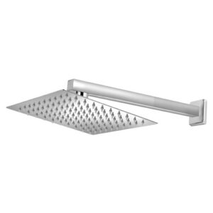 1729 1729 - Chuveiro Quadrado Slim 30 cm x 30 cm x 0,5 cm com Braço Quadrado 30 cm