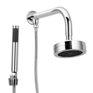 1736 1736 - Chuveiro Autolimpante com Desviador, Gatilho, Flexível, Acionador Cromado