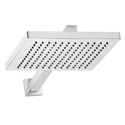 1823 1823 - Chuveiro Quadrado 20 cm x 20 cm x 1,5 cm com Braço Quadrado 30 cm