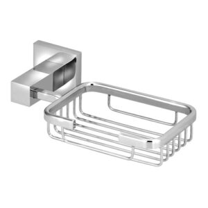 2035 2035 - Saboneteira Quadrada de Inox para Banheiro Cromado