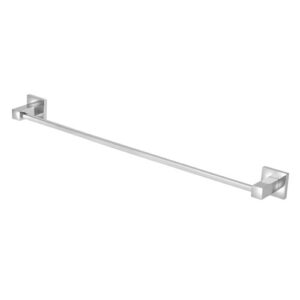 2037 2037 - Porta Toalha Barra Quadrado de Metal Inox para Banheiro Cromado