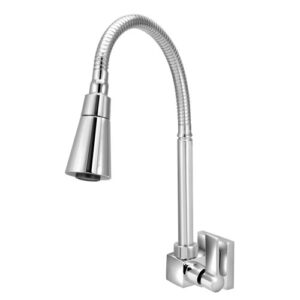 2708 2708 - Torneira Cozinha Parede 1/4 Volta Quadrada Premium Cone Cromado C/75