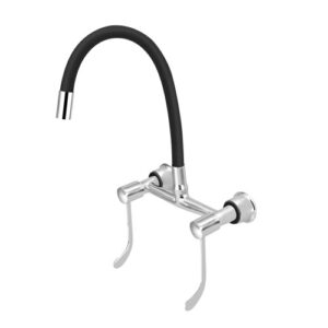 5259 - Misturador Pia Parede Tubo Color Preto