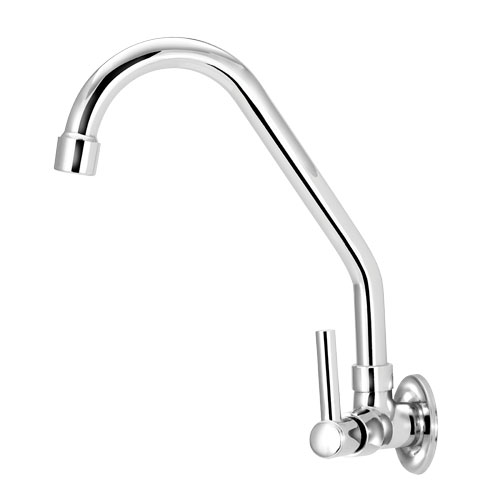 6154 - Torneira Parede 1/4 Volta Tubo e Volante ABS C/98