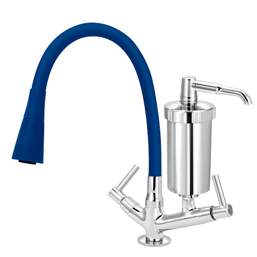 6175 - Torneira Filtro Mesa 1/4 Volta Tubo Gourmet Color Arejador Duplo Cone C/98