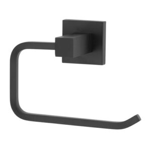 7038 7038 - Porta Toalha/Porta Papel Higiênico Quadrado Metal Preto