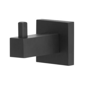 7039 7039 - Porta Toalha Cabide Luxo de Metal Inox Preto
