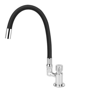 7121 - Torneira Cozinha Mesa Automática Tubo Color Preto