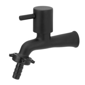 7135 - Torneira Tanque/Jardim Parede 1/4 Volta Preto C/99