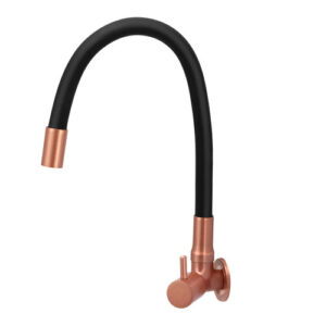 71642 71642 - Torneira Pia BM Parede Gourmet Rose/Preto 1/4 Volta C/99
