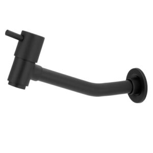 7166 7166 - Torneira Pia Parede Preto 1/4 Volta 21 cm C/99