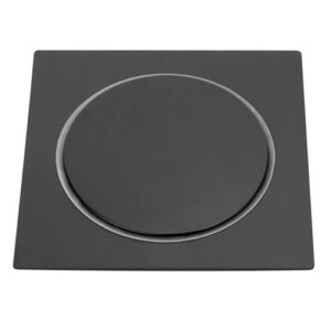 7655 7655 - Ralo Click Quadrado Preto 15 cm