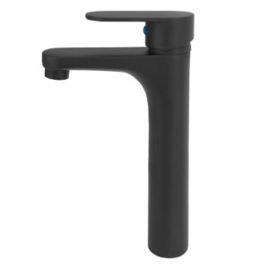 7665 7665 - Torneira Misturador Monocomando Banheiro Lavatório Preta Alta