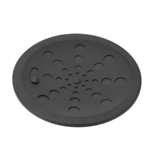 7676 7676 - Grelha Preta Redonda com Fecho 15 cm