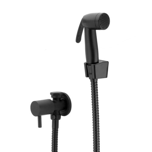 7815-C-99 7815-C/99 - Ducha Higiênica com Derivação e Gatilho Flexível 1,20 m Preto