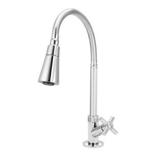 8216 8216 - Torneira 1/4 Volta Slim ABS Mesa Tubo Cone Cromado C/21
