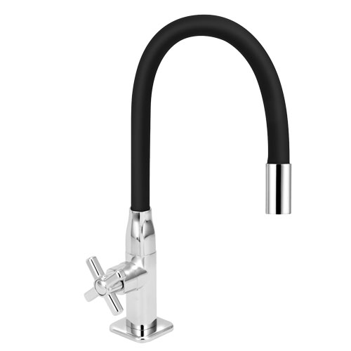 8702 8702 - Torneira Cozinha Mesa 1/4 Volta BM. C/21 Cromada com Tubo Preto