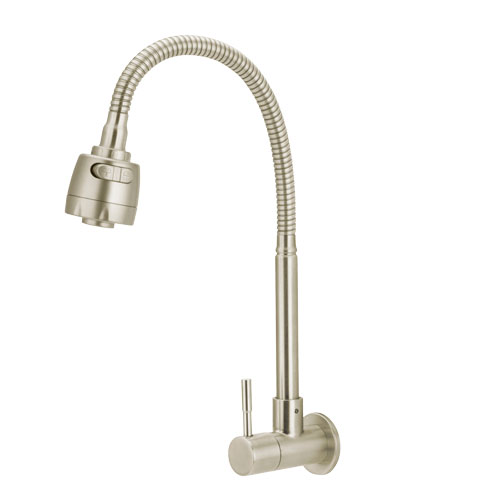 9506 9506 - Torneira Cozinha Parede 1/4 Volta Bica Móvel Tubo Gourmet