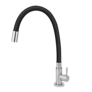 9509 9509 - Torneira Pia Cozinha Mesa Inox Tubo Color Preto