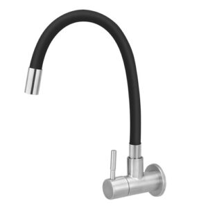 9510 9510 - Torneira Pia Cozinha Parede Inox Tubo Color Preto