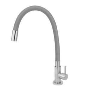 9511 9511 - Torneira Pia Cozinha Mesa Inox Tubo Color Cinza