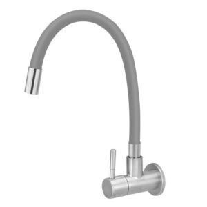 9512 9512 - Torneira Pia Cozinha Parede Inox Tubo Color Cinza