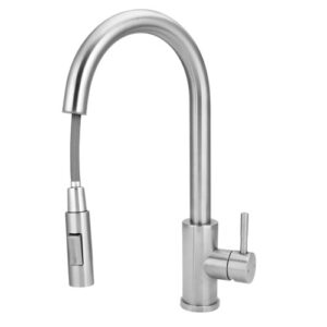 9594 9594 - Misturador Cozinha Mesa Monocomando com Ducha Extensível Inox Escovado
