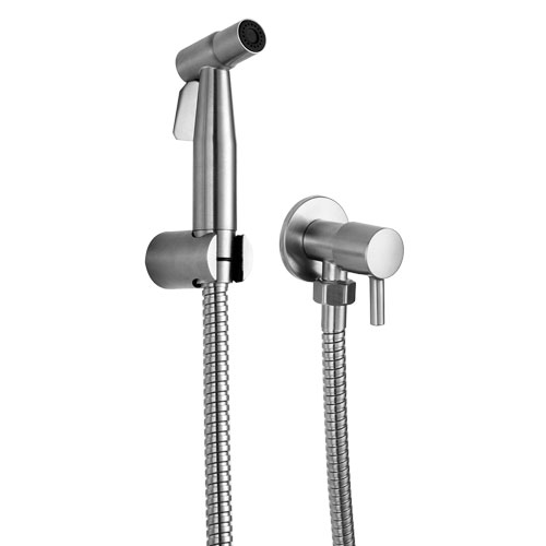 9801 9801 - Ducha Inox Metal Escovado com gatilho flexível 1,20 m